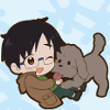 yoi46 Yuuri and Makkachin keychain