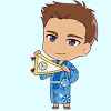 yoi53 Michele chibi keychain