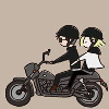 yoi59 Otabek and Yuri stickfigures